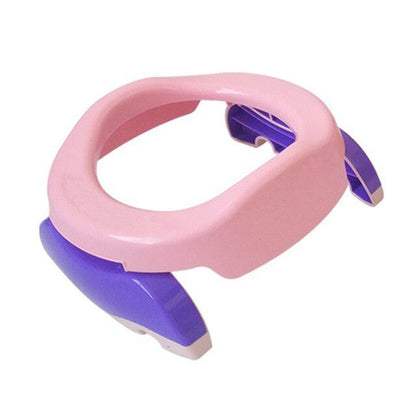 Olita Portabila 2 in 1, Flippy, Olita + Capac de Toaleta, din Plastic, Diametru 21 cm, Roz-4