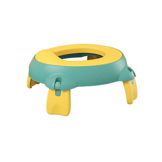 Olita Portabila,Flippy, pentru Calatorii, Confectionata din Spuma PU, 1-6 ani, 34x32x17 cm, Verde/Galben-0