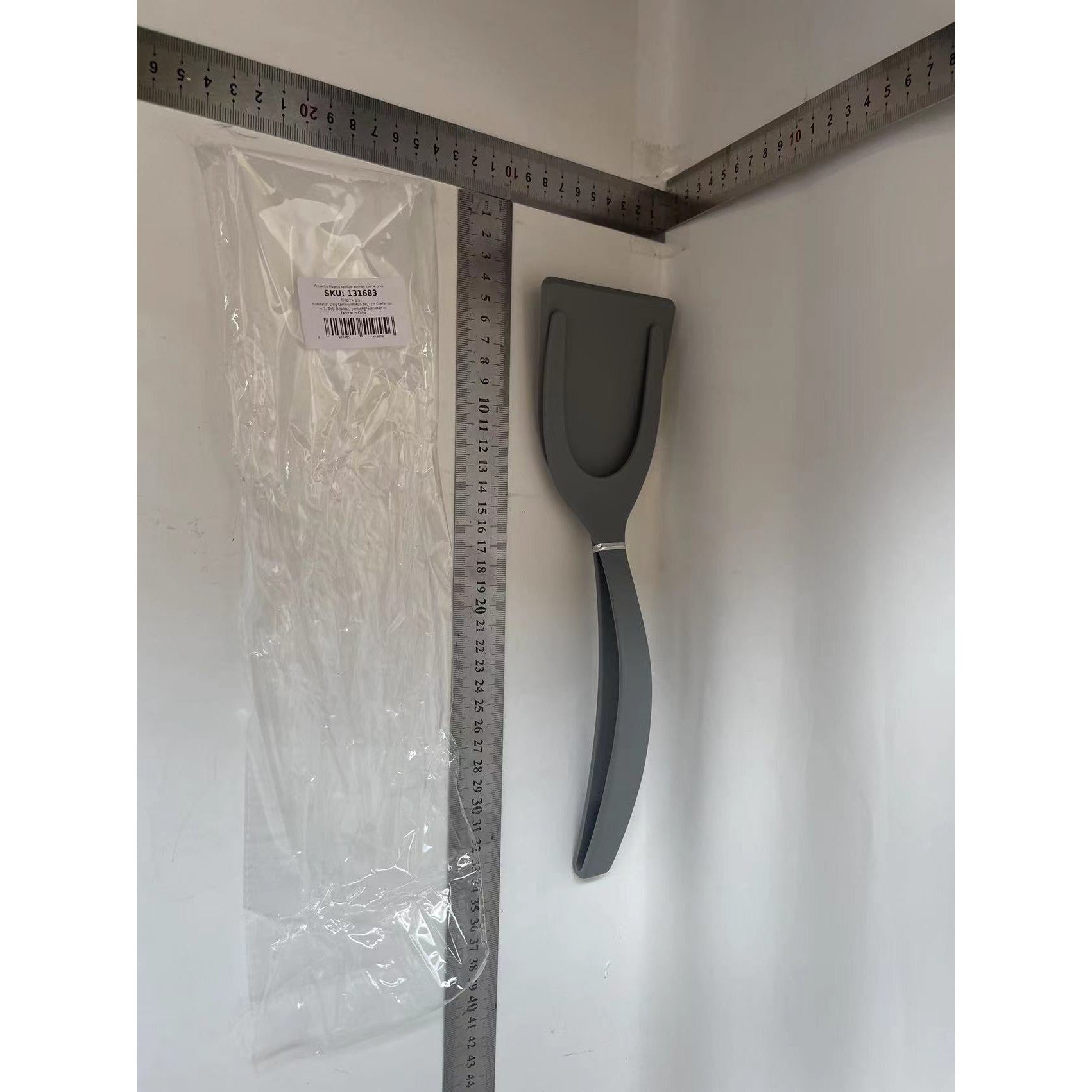 Spatula Multifunctionala tip Cleste, Flippy, Silicon, pentru Alimente, Carne, Paine, Gri-1
