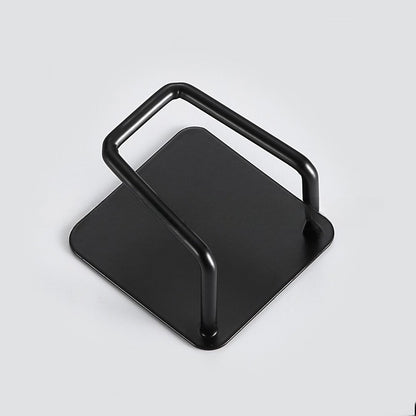 Organizator bucatarie Flippy cu adeziv, carlig-suport pentru burete, accesorii bucatarie, 5x5x3,5 cm, otel inoxidabil, negru-2