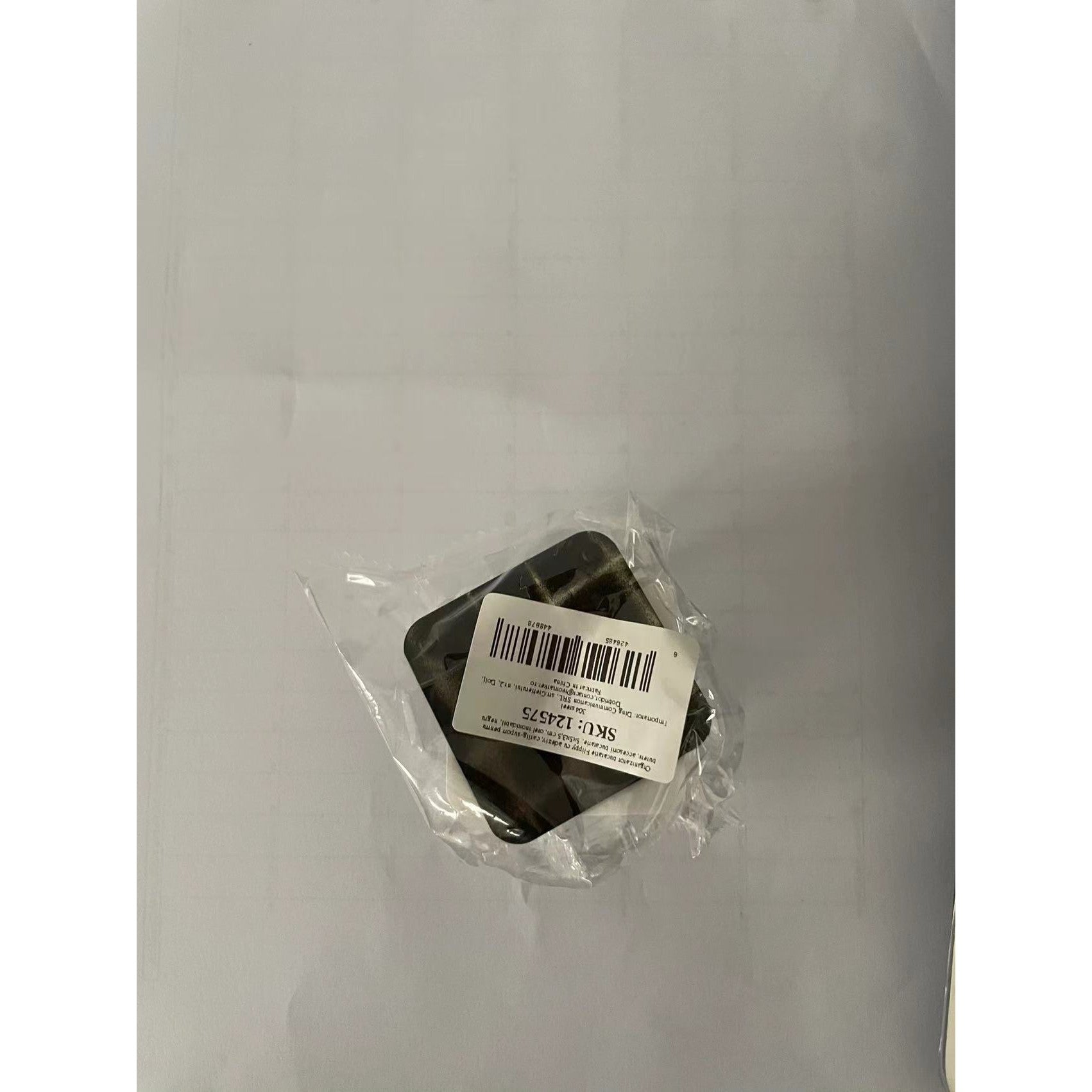 Organizator bucatarie Flippy cu adeziv, carlig-suport pentru burete, accesorii bucatarie, 5x5x3,5 cm, otel inoxidabil, negru-3