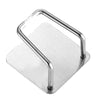 Organizator bucatarie Flippy cu adeziv, carlig-suport pentru burete, accesorii bucatarie, 5x5x3,5 cm, otel inoxidabil, gri-0