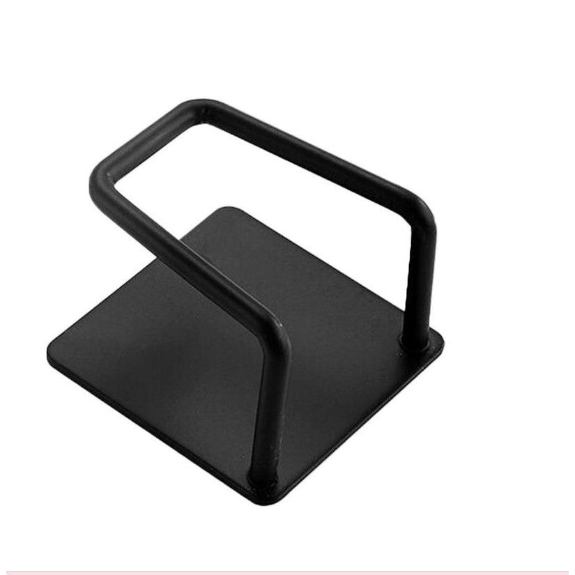 Organizator bucatarie Flippy cu adeziv, carlig-suport pentru burete, accesorii bucatarie, 5x5x3,5 cm, otel inoxidabil, negru-0