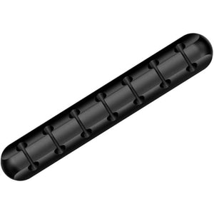 Organizator Cabluri, Flippy, Cable Clips, Fixare Dublu Adeziv, Silicon, 7 Sloturi, Negru-0
