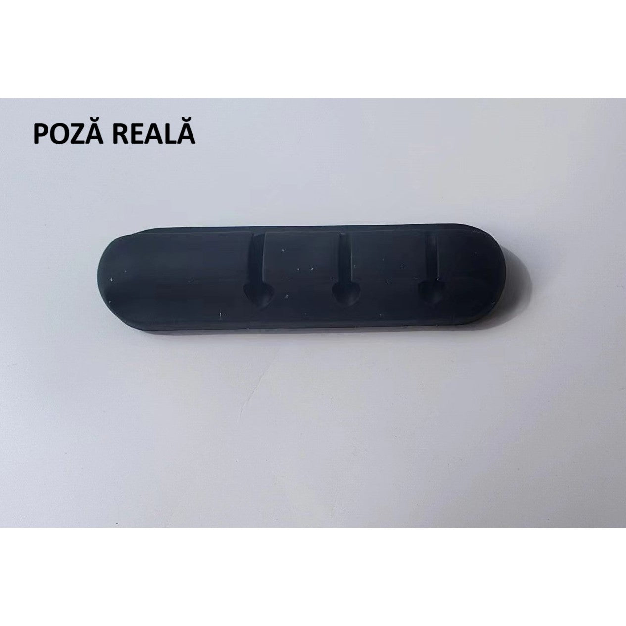 Organizator de Cabluri, Flippy, Autoadeziv, Multifunctional, 3 Locuri de Suport, 6.4x2.2cm, Negru-5