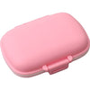 Organizator medicamente, Plastic, 8 compartimente, 0.1 L, Roz, Flippy, 11 x 7 cm-0