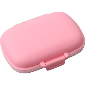 Organizator medicamente, Plastic, 8 compartimente, 0.1 L, Roz, Flippy, 11 x 7 cm-0