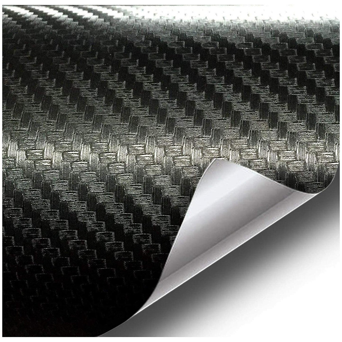 Folie colantare auto Carbon 3D Negru, 3m x 1,27m-0