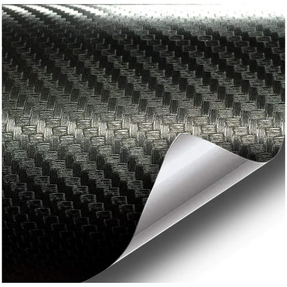 Folie colantare auto Carbon 3D Negru, 3m x 1,27m-0