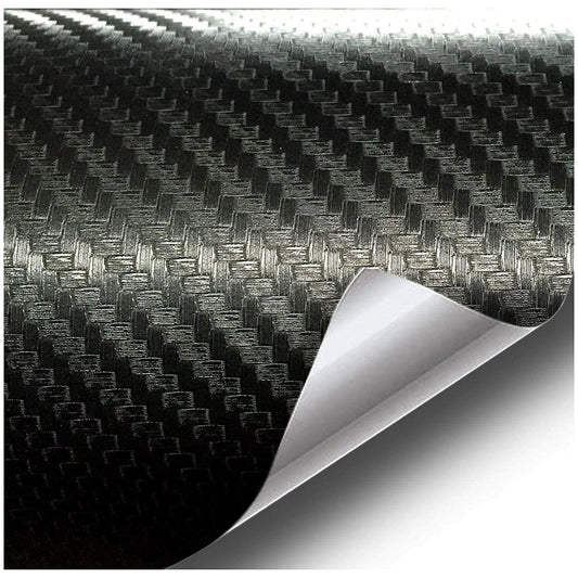Folie colantare auto Carbon 3D Negru, 3m x 1,27m-0