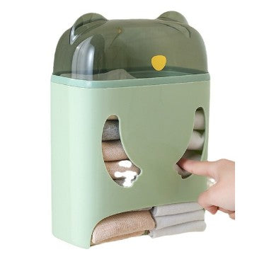 Cutie de Depozitare, Montare Perete, Flippy, Model Urs, Verde-1