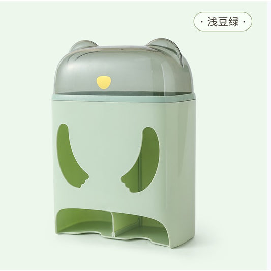 Cutie de Depozitare, Montare Perete, Flippy, Model Urs, Verde-0