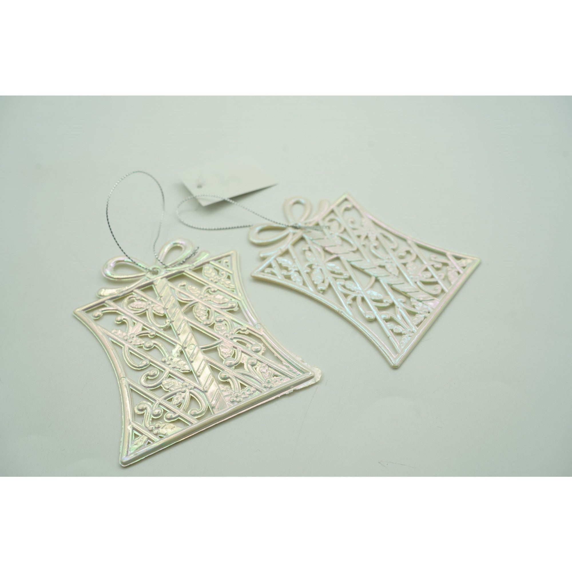 Ornament brad de Craciun, Perlat, in forma de Cadou, 9 cm x 11 cm, Plastic, Flippy-4