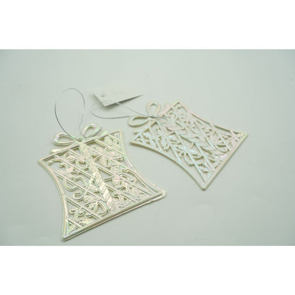 Ornament brad de Craciun, Perlat, in forma de Cadou, 9 cm x 11 cm, Plastic, Flippy-4