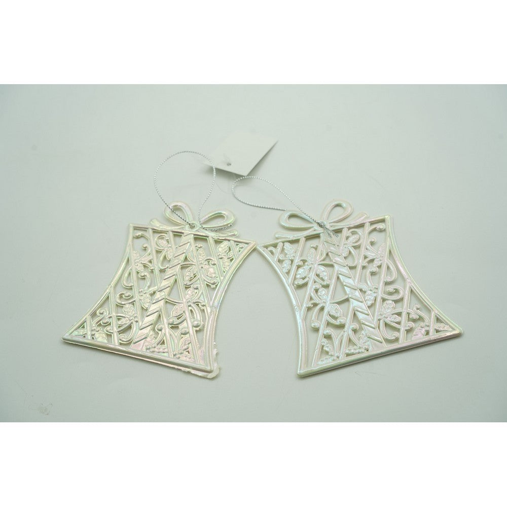 Ornament brad de Craciun, Perlat, in forma de Cadou, 9 cm x 11 cm, Plastic, Flippy-8