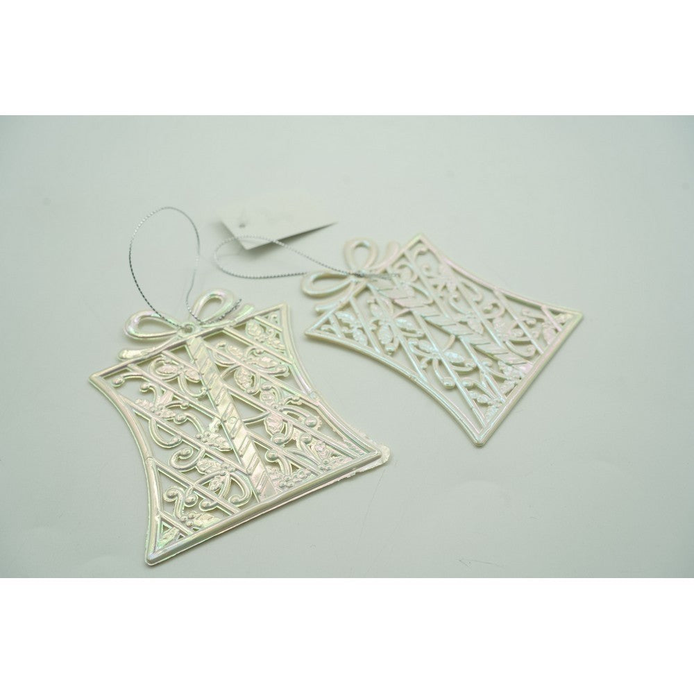 Ornament brad de Craciun, Perlat, in forma de Cadou, 9 cm x 11 cm, Plastic, Flippy-9