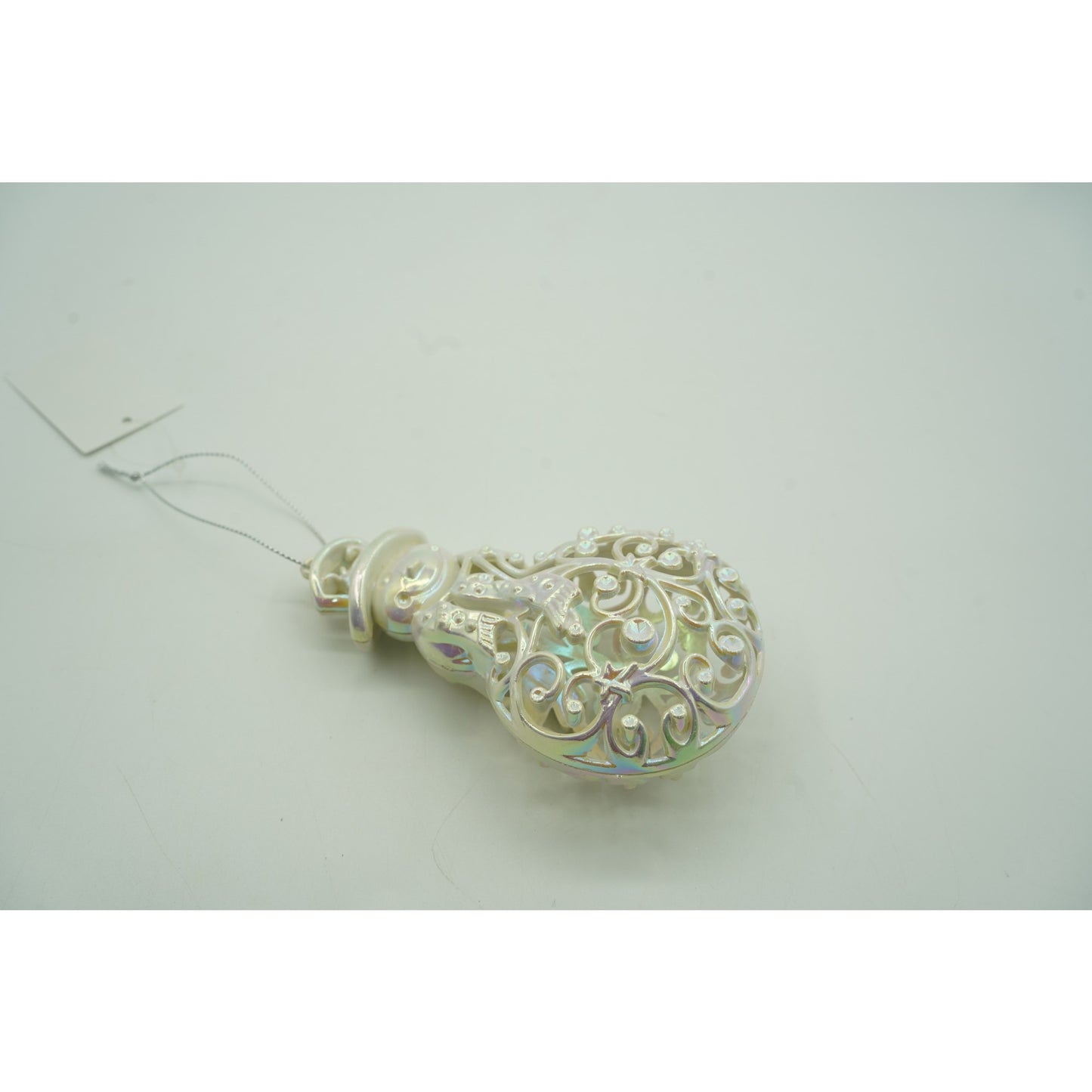 Ornament brad de Craciun, Perlat, in forma de Om de zapada, 8 cm x 13 cm, Plastic, Flippy-3