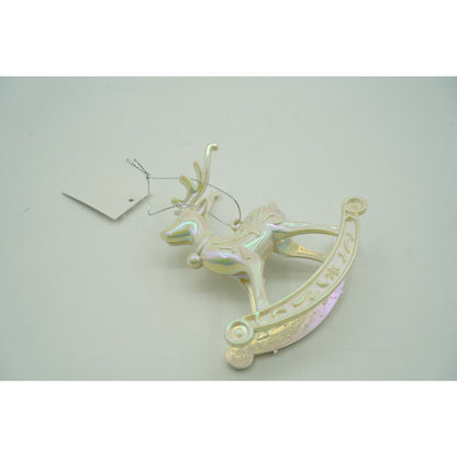 Ornament brad de Craciun, Perlat, in forma de Ren, 11 cm x 11 cm, Plastic, Flippy-4