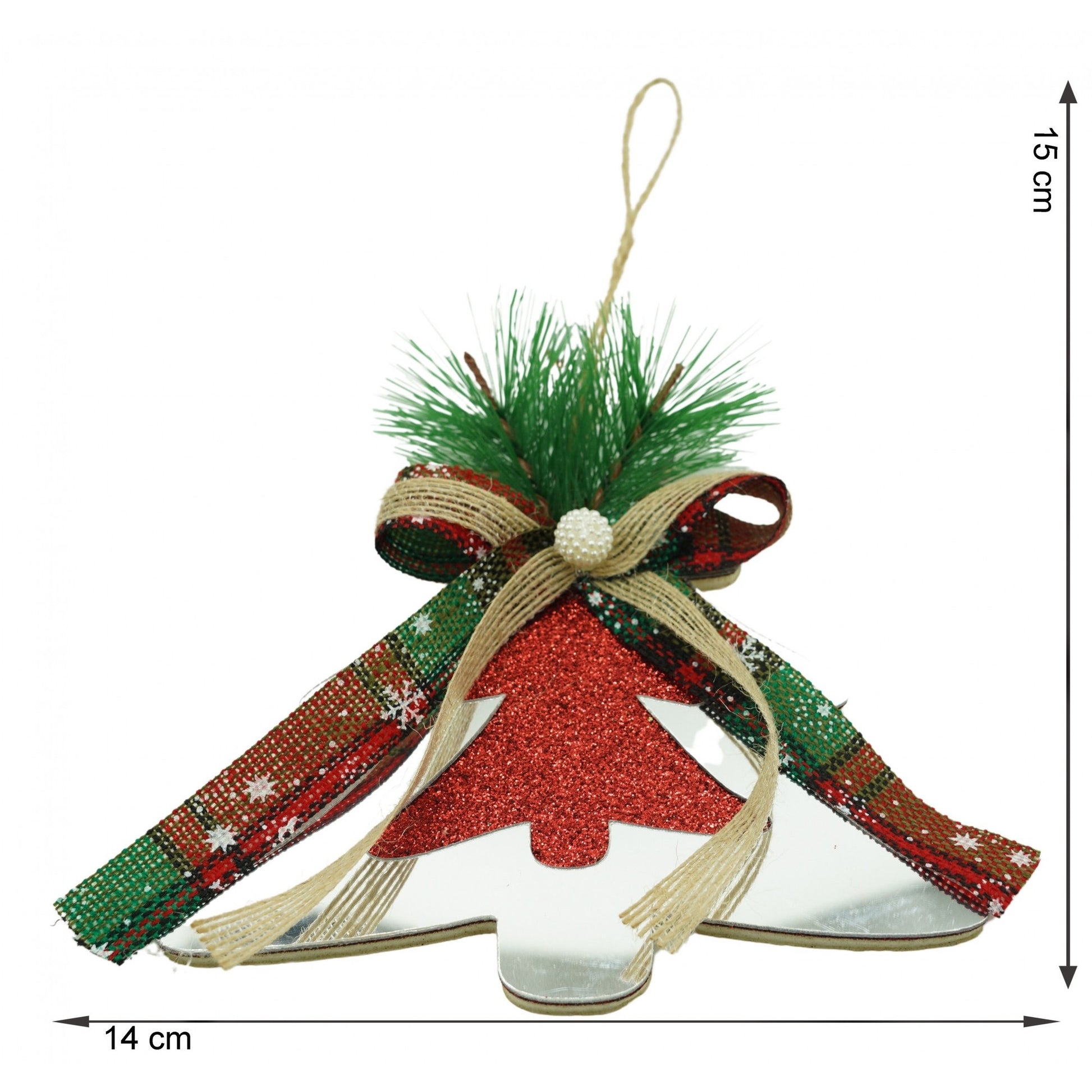 Ornament brad, Flippy, Brad, Argintiu, Lucios, 14*15CM, Acril, Interior/ Exterior-5