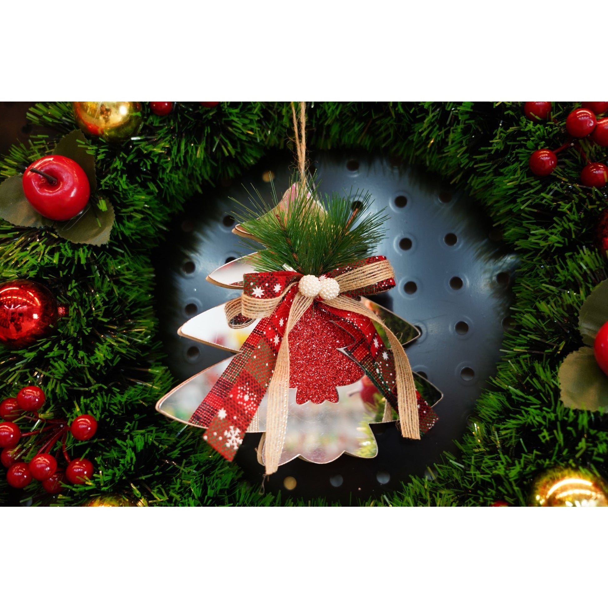 Ornament brad, Flippy, Brad, Argintiu, Lucios, 14*17CM, Acril, Interior/ Exterior-4