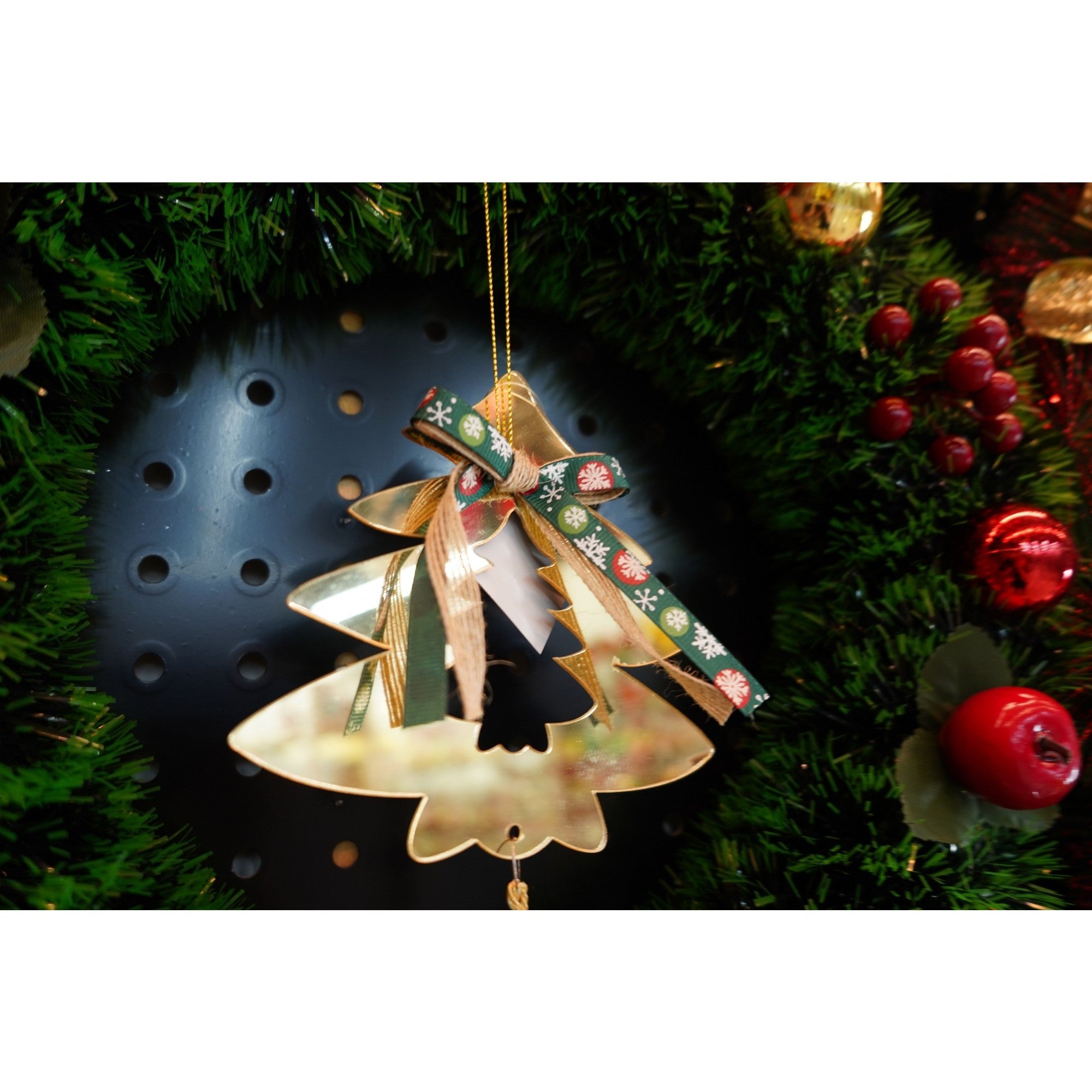 Ornament brad, Flippy, Brad, Auriu, Lucios, 14*26CM, Acril, Interior/ Exterior-2