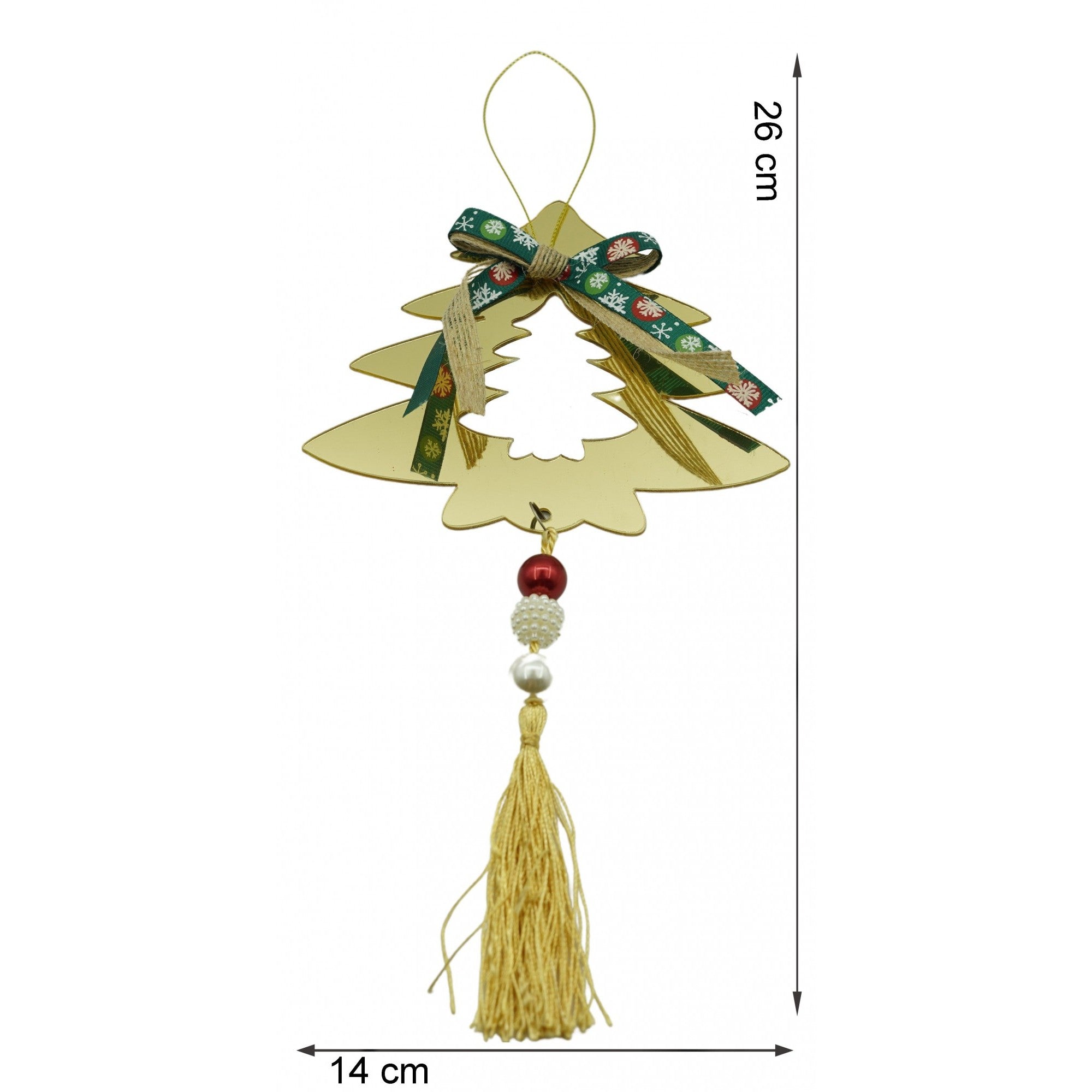 Ornament brad, Flippy, Brad, Auriu, Lucios, 14*26CM, Acril, Interior/ Exterior-5