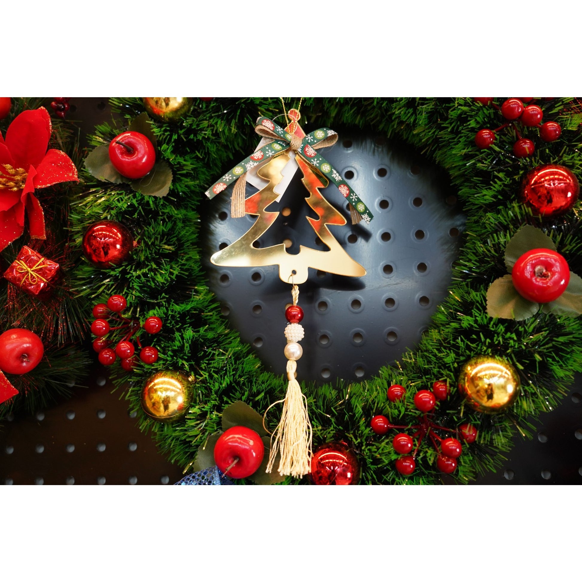 Ornament brad, Flippy, Brad, Auriu, Lucios, 15*28CM, Acril, Interior/ Exterior-1