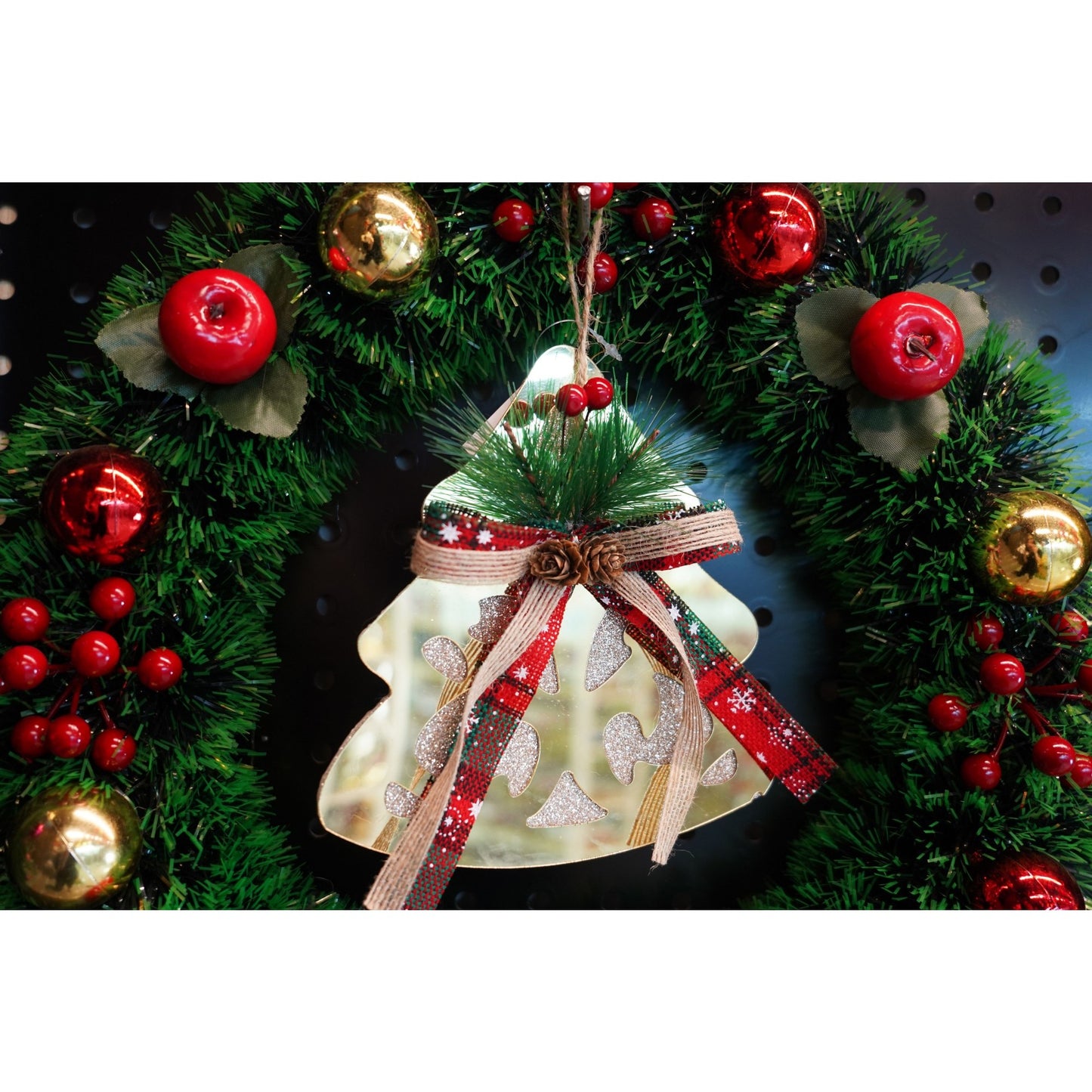 Ornament brad, Flippy, Brad, Auriu, Lucios, 16*17CM, Acril, Interior/ Exterior-1