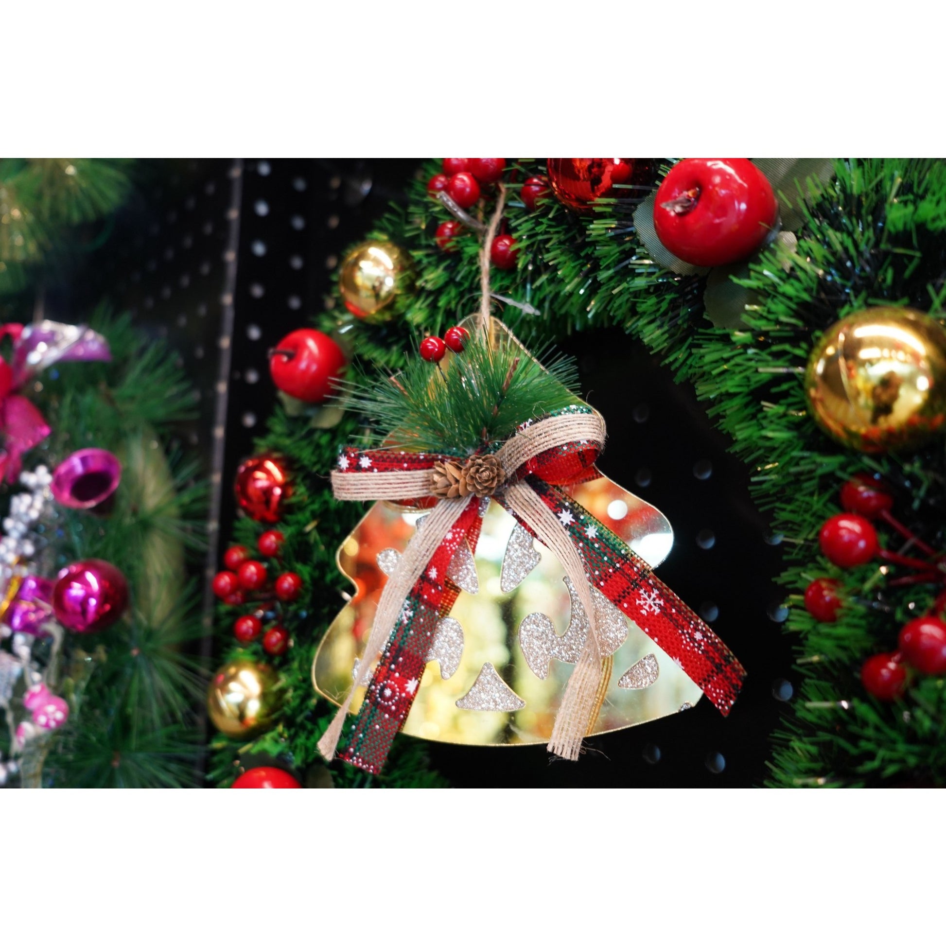 Ornament brad, Flippy, Brad, Auriu, Lucios, 16*17CM, Acril, Interior/ Exterior-2