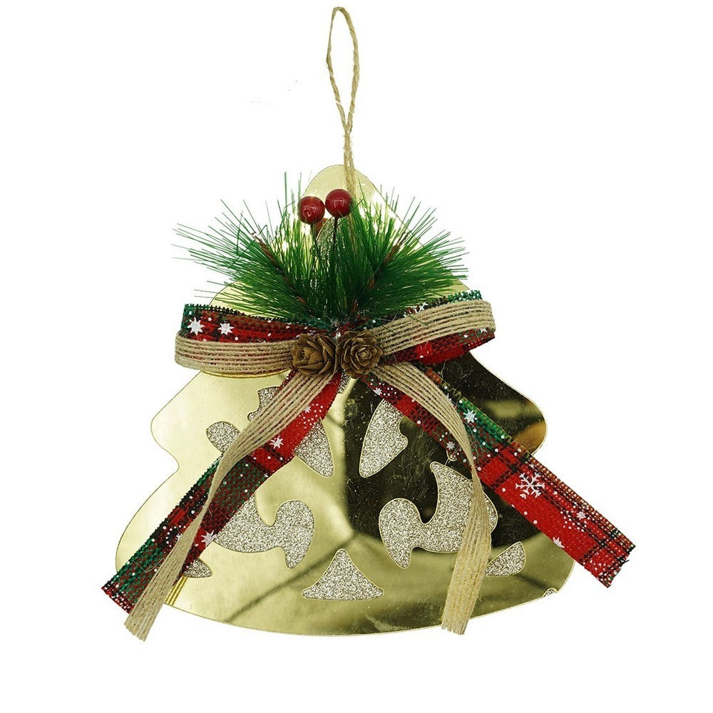 Ornament brad, Flippy, Brad, Auriu, Lucios, 16*17CM, Acril, Interior/ Exterior-0