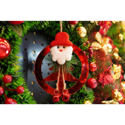 Ornament brad, Flippy, Brad cu clopotei, Rosu, Lucios, 15*20CM, Acril, Interior/ Exterior-2