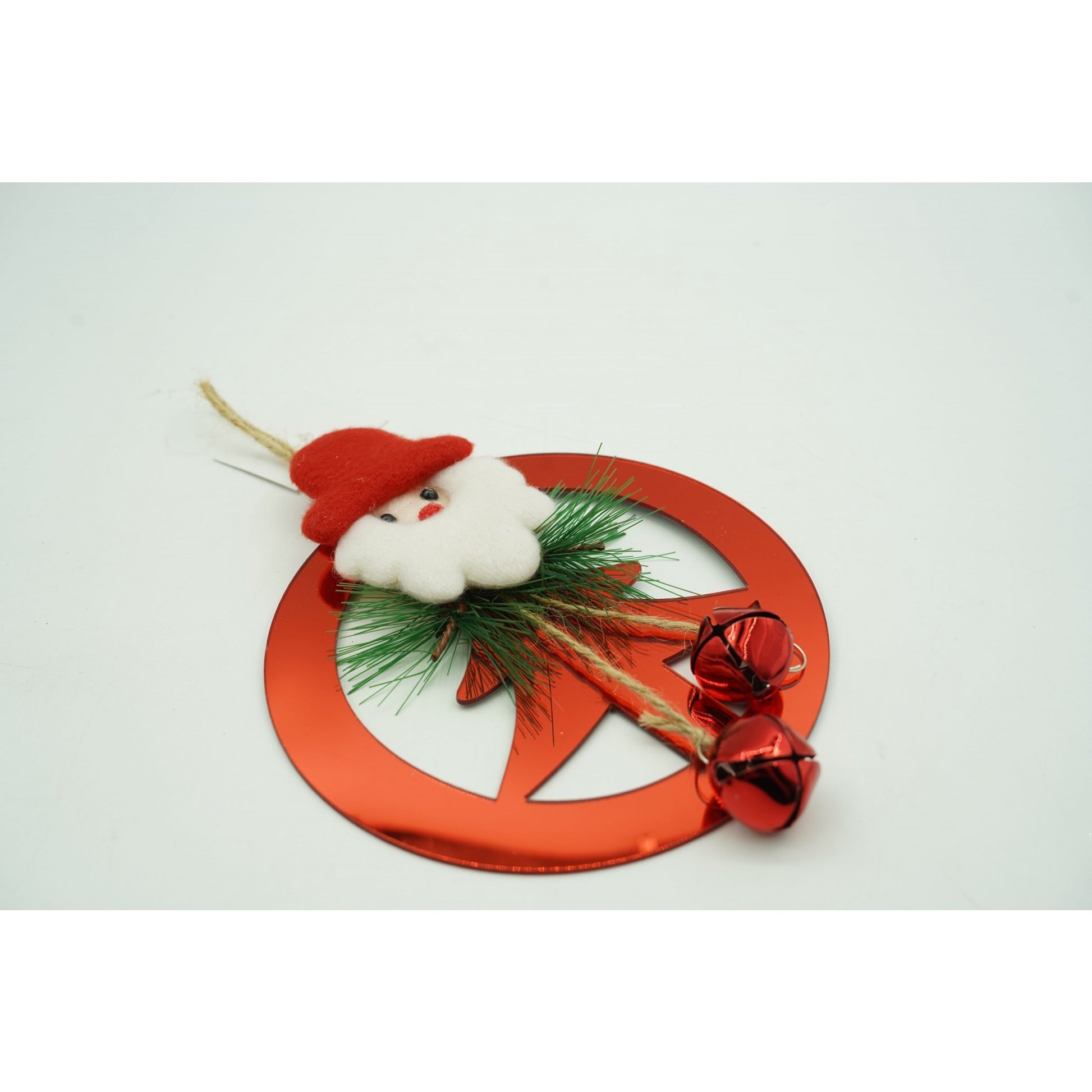 Ornament brad, Flippy, Brad cu clopotei, Rosu, Lucios, 15*20CM, Acril, Interior/ Exterior-4