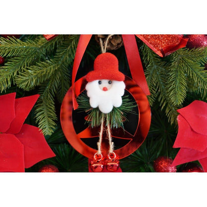 Ornament brad, Flippy, Brad cu clopotei, Rosu, Lucios, 15*20CM, Acril, Interior/ Exterior-8