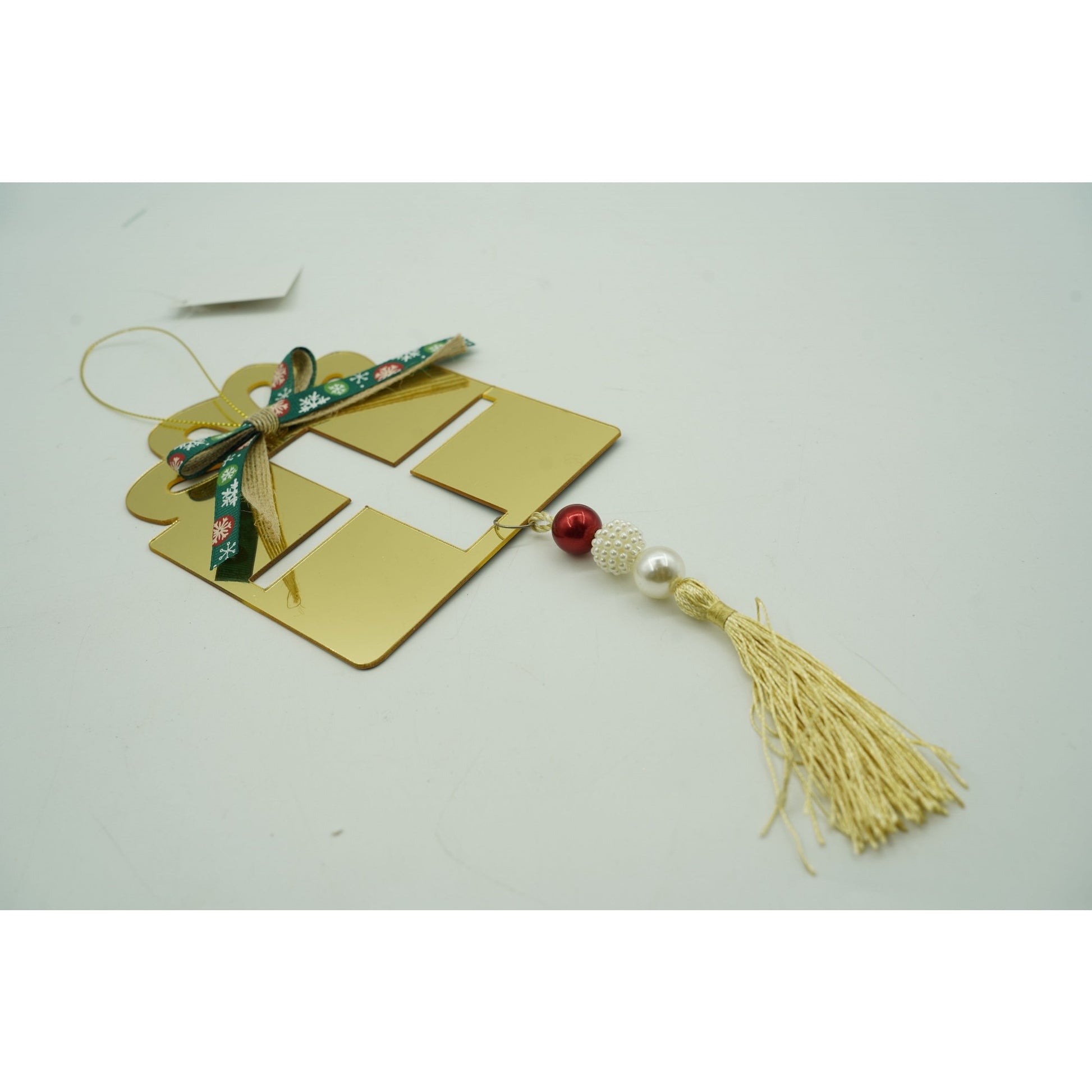 Ornament brad, Flippy, Cadou, Auriu, Lucios, 16*28CM, Acril, Interior/ Exterior-4