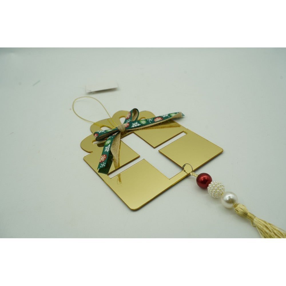Ornament brad, Flippy, Cadou, Auriu, Lucios, 16*28CM, Acril, Interior/ Exterior-8