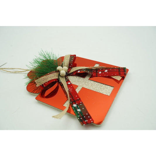 Ornament brad, Flippy, Cadou, Rosu, Lucios, 15*15CM, Acril, Interior/ Exterior-1
