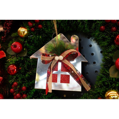 Ornament brad, Flippy, Casa, Argintiu, Lucios, 14*17CM, Acril, Interior/ Exterior-7