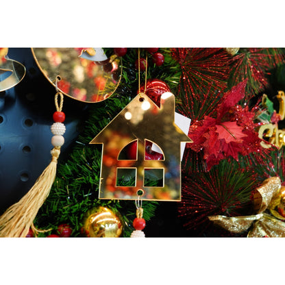 Ornament brad, Flippy, Casa, Auriu, Lucios, 10*25CM, Acril, Interior/ Exterior-2