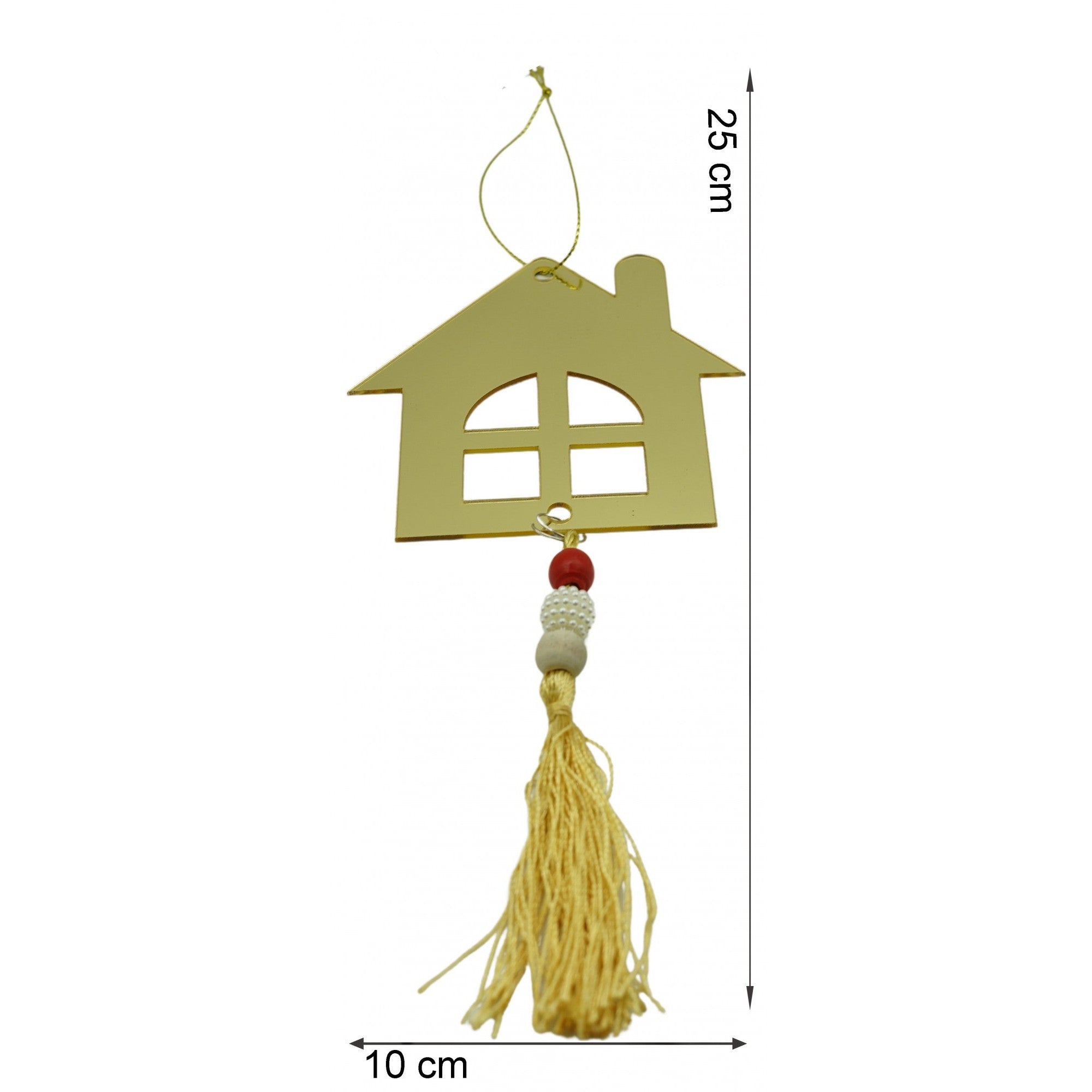 Ornament brad, Flippy, Casa, Auriu, Lucios, 10*25CM, Acril, Interior/ Exterior-5