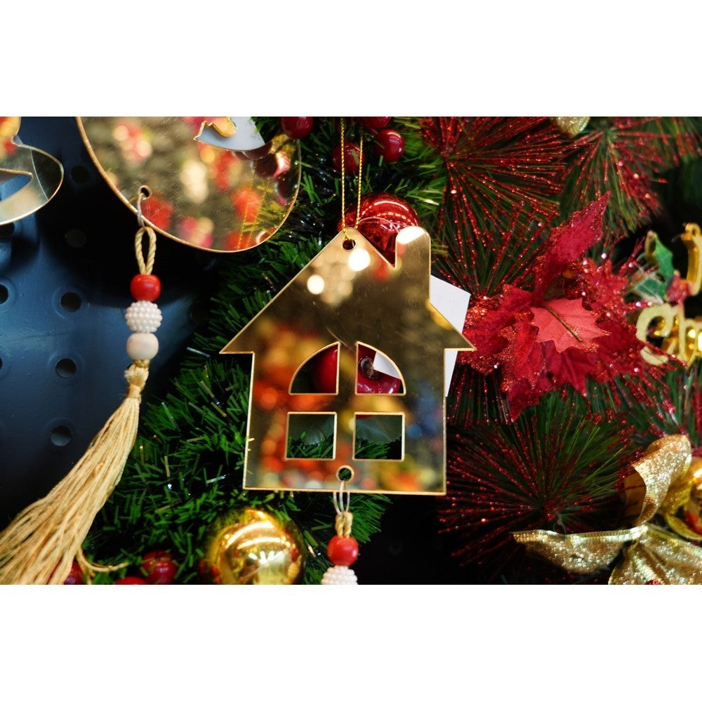 Ornament brad, Flippy, Casa, Auriu, Lucios, 10*25CM, Acril, Interior/ Exterior-7