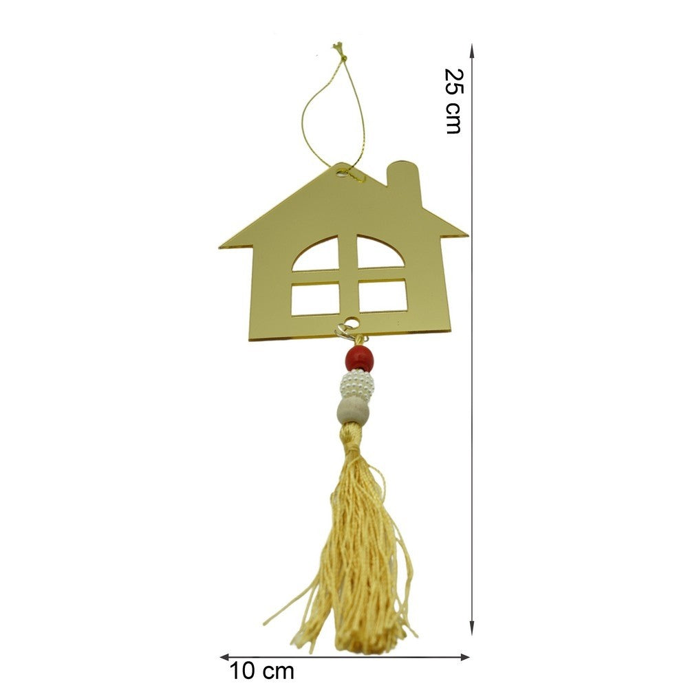 Ornament brad, Flippy, Casa, Auriu, Lucios, 10*25CM, Acril, Interior/ Exterior-10