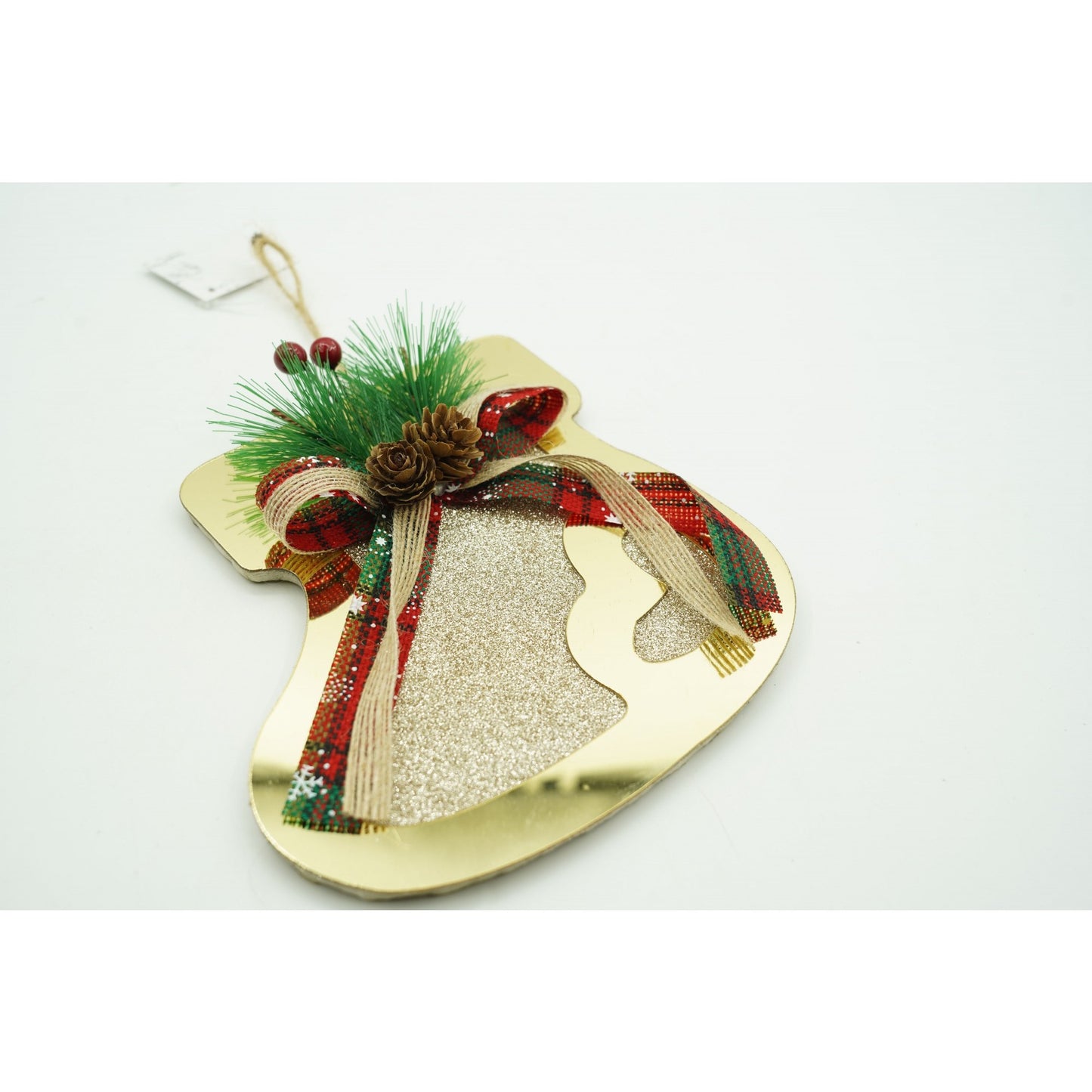 Ornament brad, Flippy, Ciorap, Auriu, Lucios, 17*17CM, Acril, Interior/ Exterior-4
