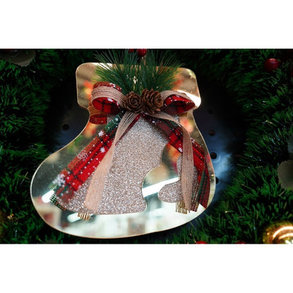 Ornament brad, Flippy, Ciorap, Auriu, Lucios, 17*17CM, Acril, Interior/ Exterior-8