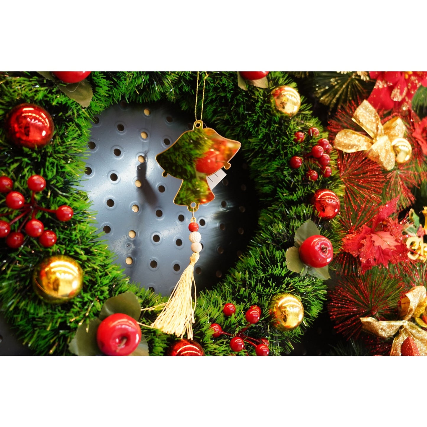Ornament brad, Flippy, Clopotei, Auriu, Lucios, 10*23CM, Acril, Interior/ Exterior-1