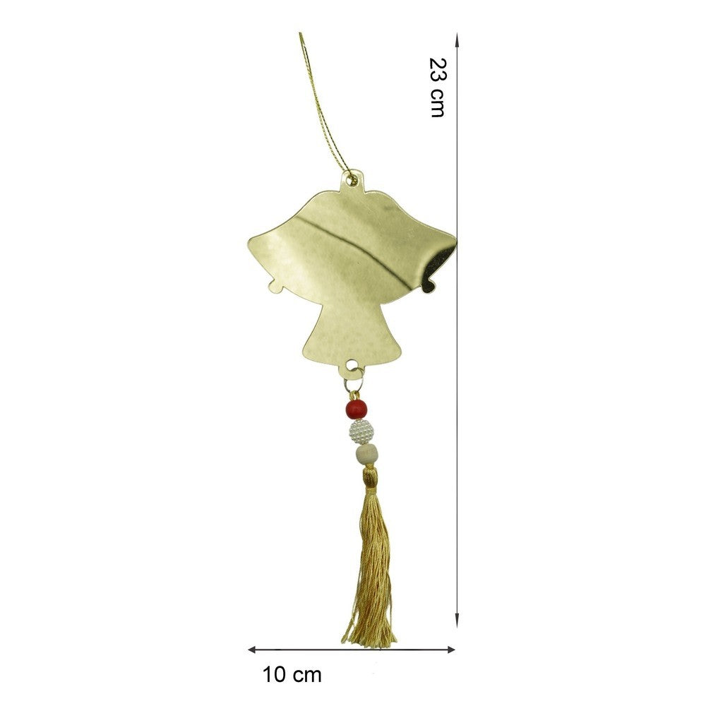 Ornament brad, Flippy, Clopotei, Auriu, Lucios, 10*23CM, Acril, Interior/ Exterior-10