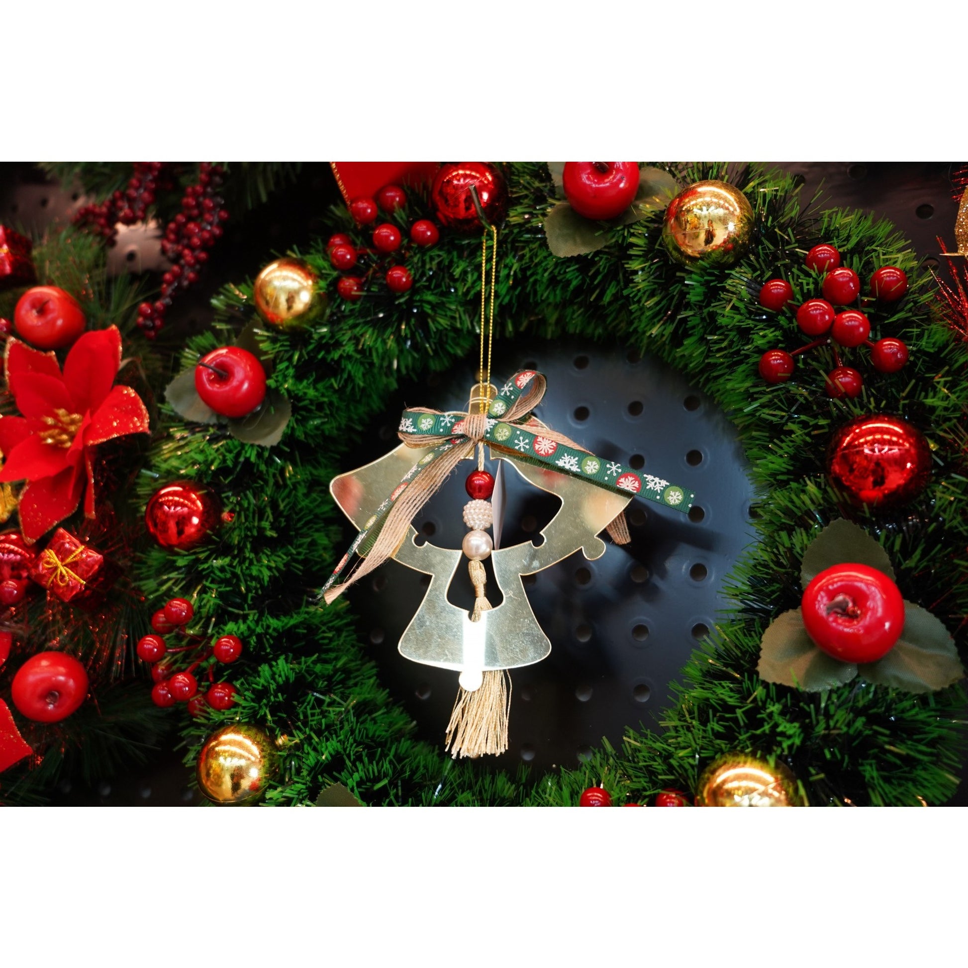 Ornament brad, Flippy, Clopotei, Auriu, Lucios, 14*26CM, Acril, Interior/ Exterior-3