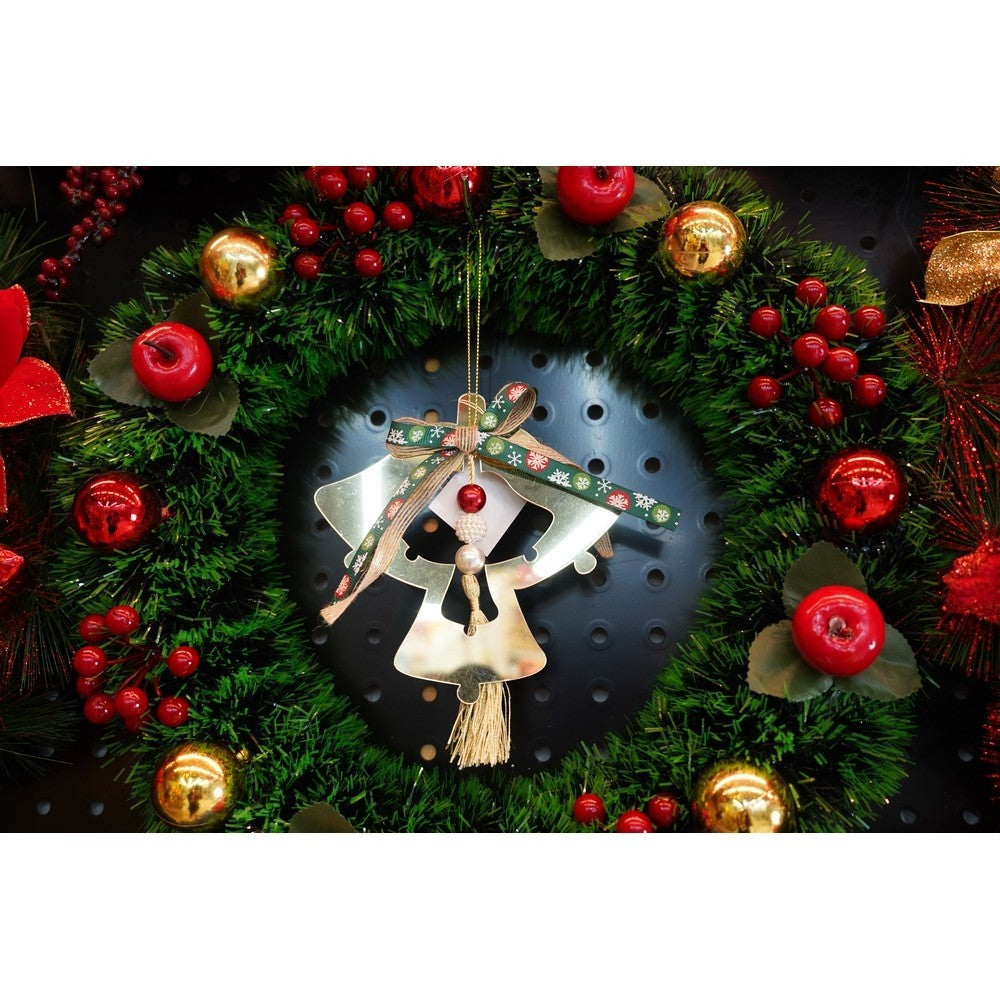 Ornament brad, Flippy, Clopotei, Auriu, Lucios, 14*26CM, Acril, Interior/ Exterior-6