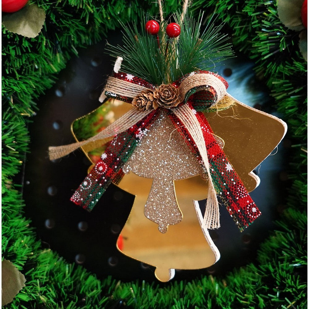 Ornament brad, Flippy, Clopotei, Auriu, Lucios, 16*17CM, Acril, Interior/ Exterior-5