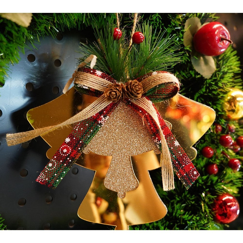 Ornament brad, Flippy, Clopotei, Auriu, Lucios, 16*17CM, Acril, Interior/ Exterior-6