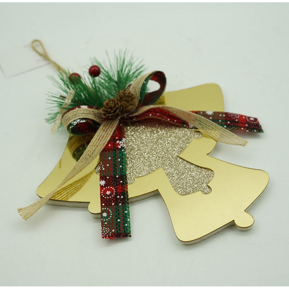Ornament brad, Flippy, Clopotei, Auriu, Lucios, 16*17CM, Acril, Interior/ Exterior-7